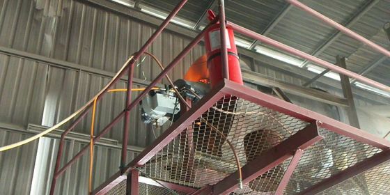 रेत सुखानेवाला KV30 210 - 270Kw अपशिष्ट मोटर तेल बर्नर पुनर्नवीनीकरण टायर तेल का उपयोग कर गंदा तेल बर्नर