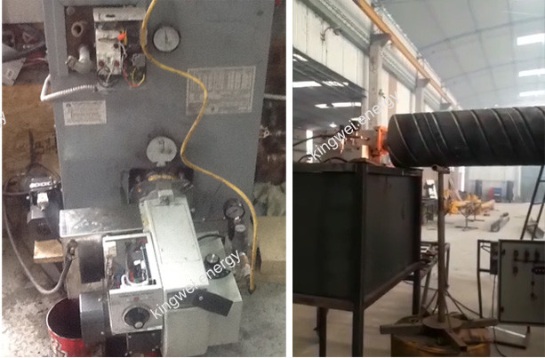 अनाज सुखाने के लिए पूरी तरह से स्वचालित अपशिष्ट वनस्पति तेल बर्नर 510 x 455 x 300 मिमी 0